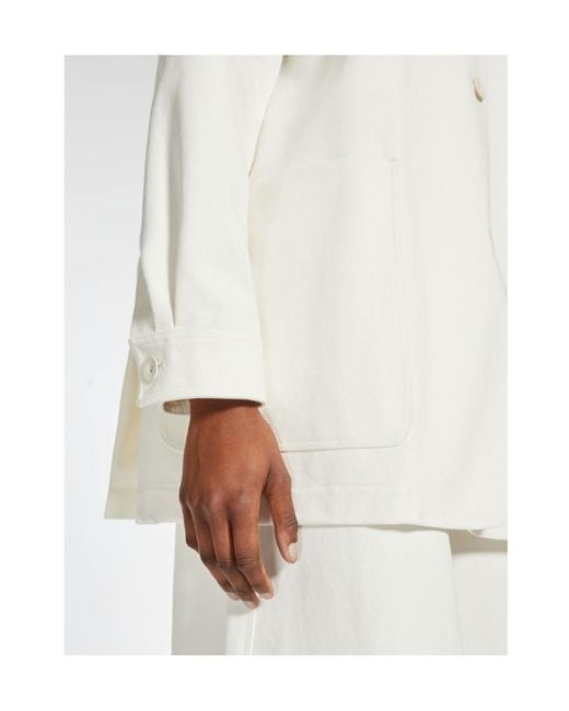 Max Mara White Ragtime Workwear Jacket