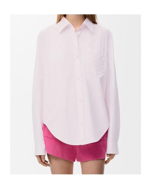 Loewe Pink X Paula's Ibiza Anagram-Embroidered Swing Shirt