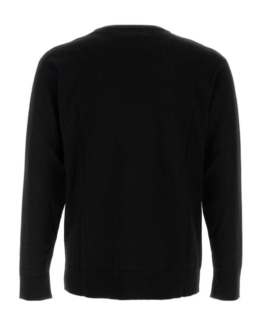Moschino Black Long-Sleeved Sweater for men