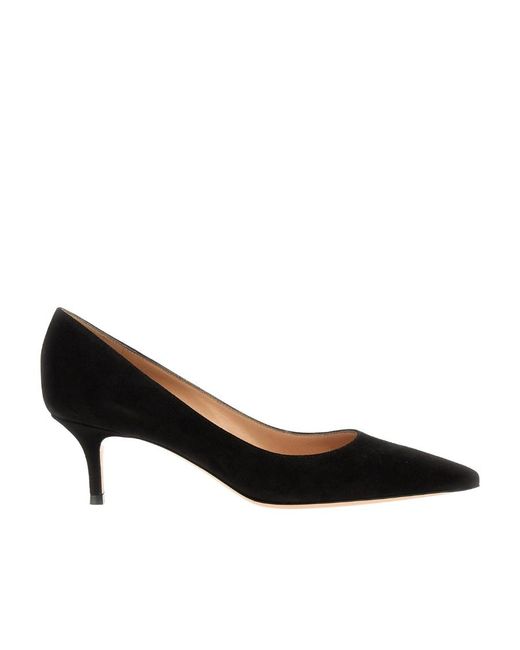 Gianvito Rossi Black 'Gianvito' Pointed High Heels