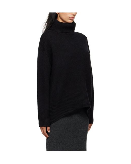 arch4 Black Roll-Neck Cashmere Jumper