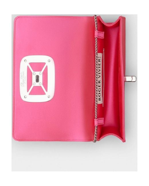 Roger Vivier Pink Viv' Choc Jewel Mini Bag