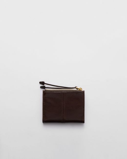 Prada Brown Small Leather Wallet
