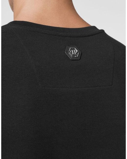 Philipp Plein Black Logo Pullover Hoodie for men