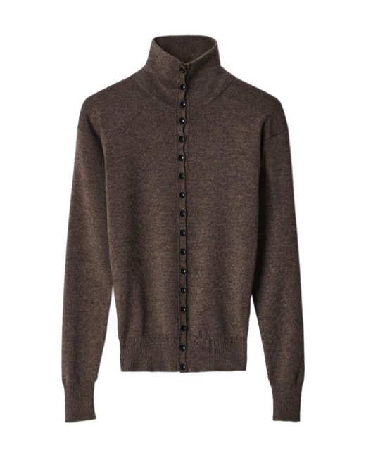 Lemaire Brown Buttoned Top