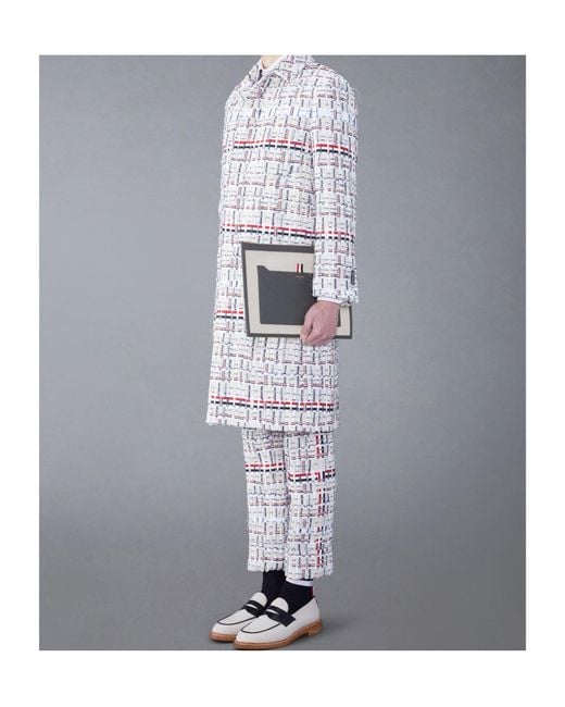 Thom Browne Gray Rwb Stripe Document Holder for men