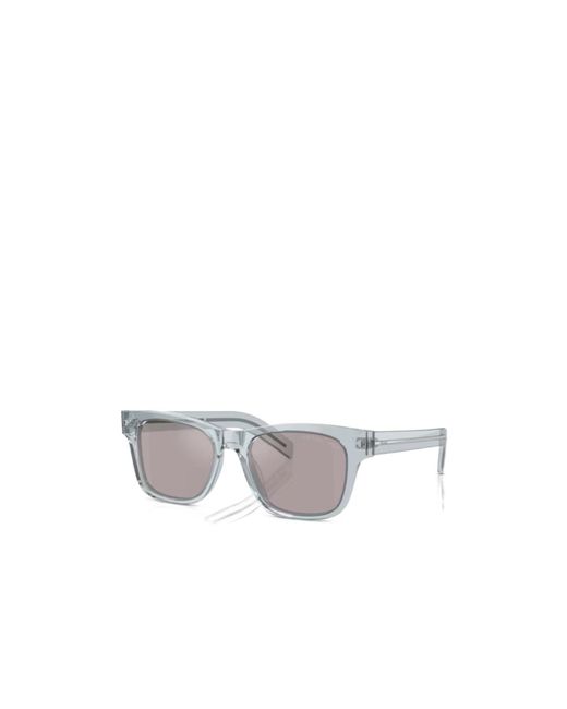 Prada White Eyewear Square Frame Sunglasses for men