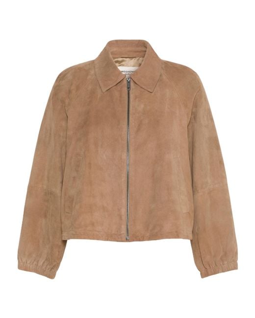 Weekend by Maxmara Brown Suede Jacket