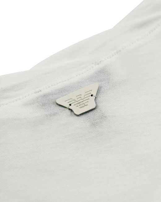 Armani Jeans Blue Round-Necked Logo T-Shirt