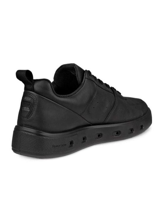 Ecco Black Laced Sneakers for men