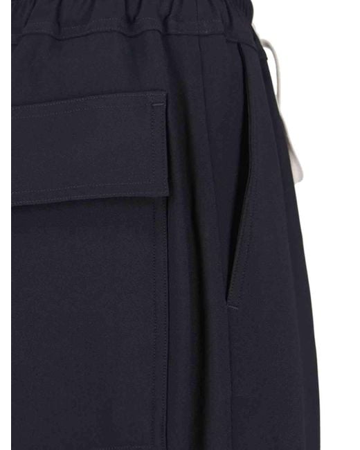 Rick Owens Black Drawstring Trousers