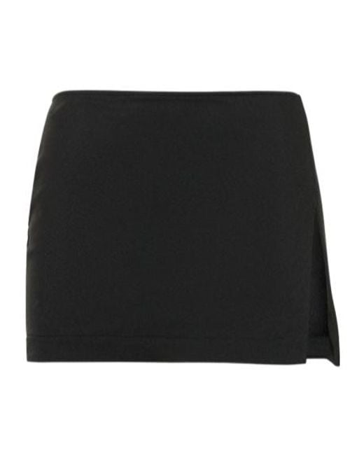 GIUSEPPE DI MORABITO Black Lycra Mini Skirt