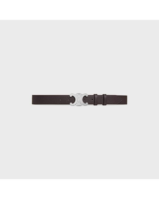 Céline White Triomphe Belt 30Mm for men