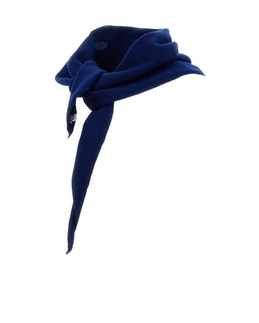 Extreme Cashmere Blue Triangle Headscarf
