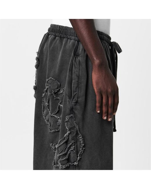 Acne Black Drawstring Wide-Leg Track Pants for men