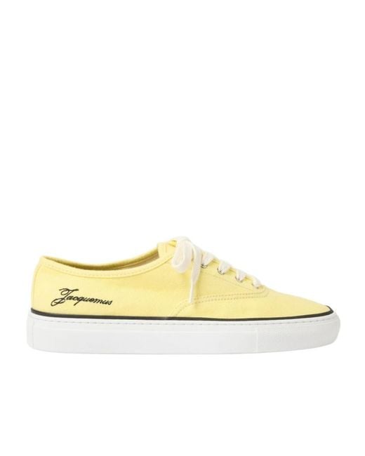 Jacquemus Yellow The Féfé Low-Top Sneakers for men