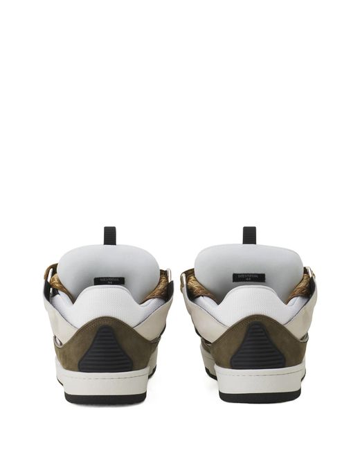 Lanvin Multicolor Curb Lace-Up Sneakers