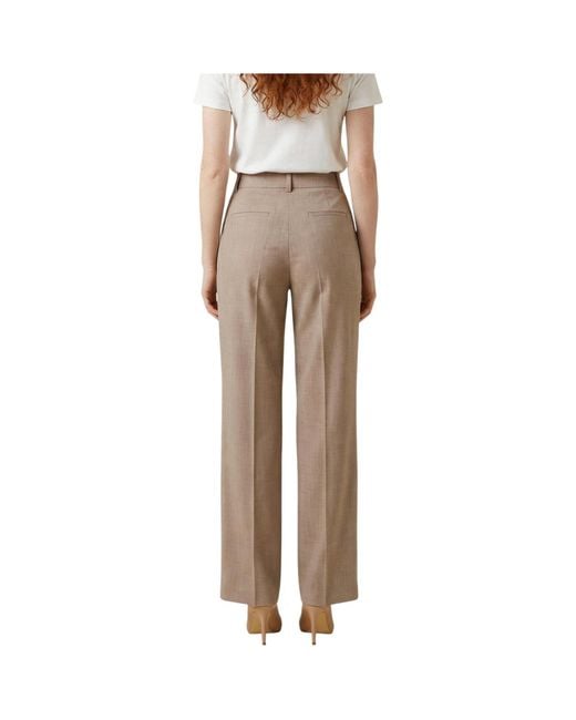 Liu Jo Gray Pleated-Front Trousers