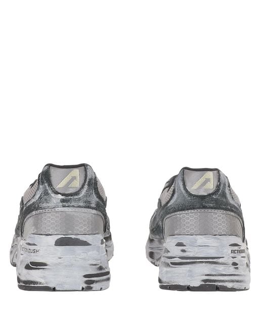 Autry Gray Round-Toe Sneakers for men