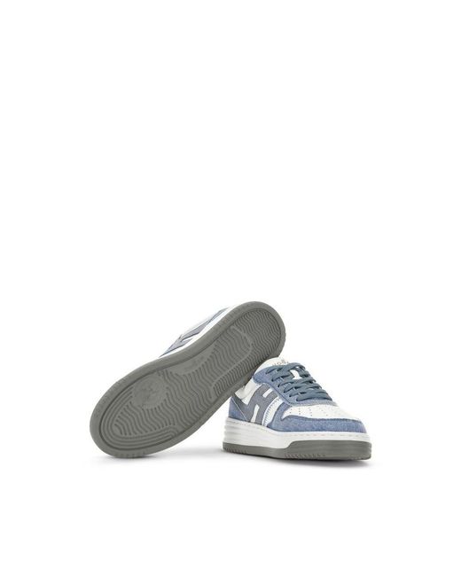 Hogan Blue H630 Lace-Up Sneakers