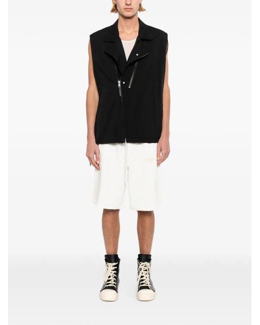 Ih Nom Uh Nit White Logo-Print Knee-Length Shorts for men