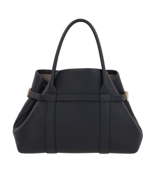Loro Piana Black Top Handle Bag