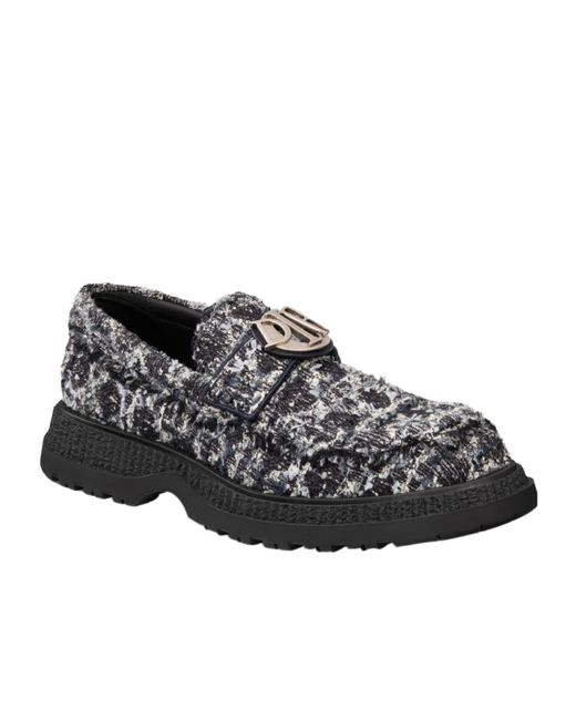 Dior Homme Cannage Tweed Loafers in Gray for Men | Lyst display picture 1