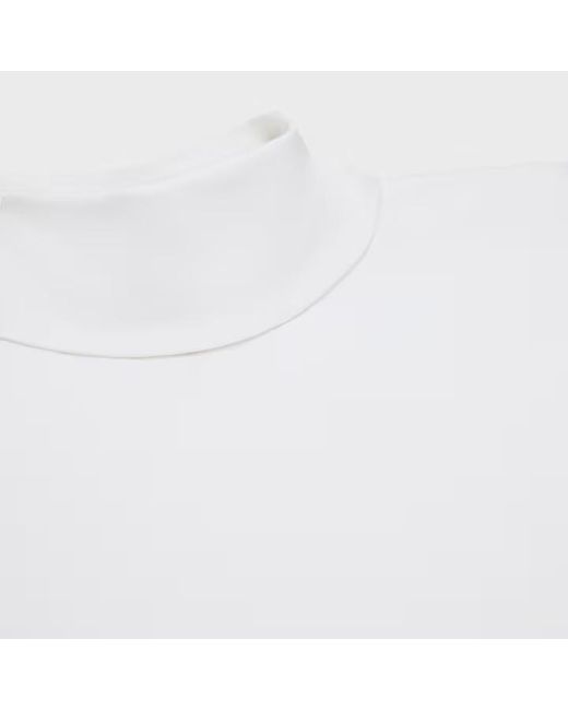 Céline White High Neck Top