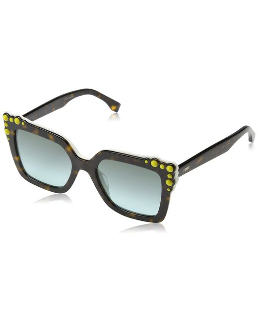 Fendi White Square Sunglasses