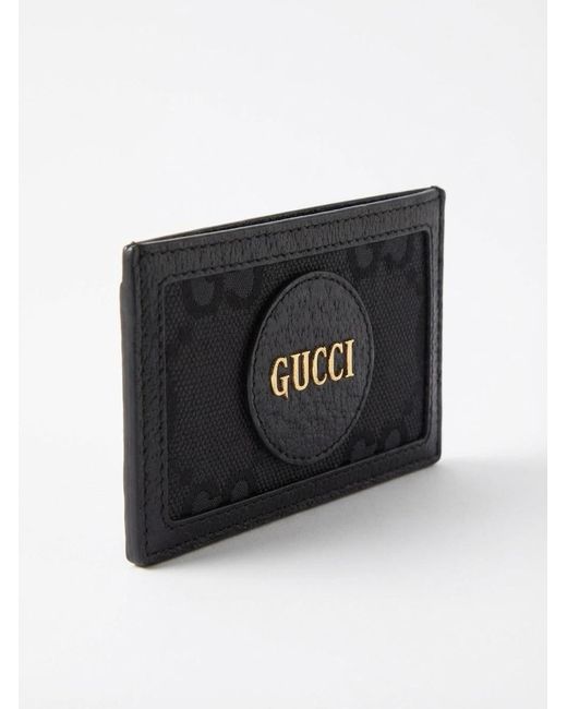 Gucci Black Off The Grid Gg Supreme Cardholder for men