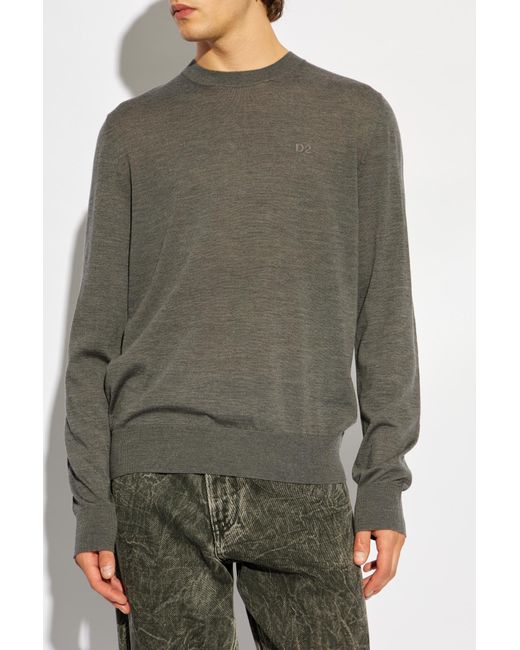 DSquared² Green Long Sleeve Sweater for men