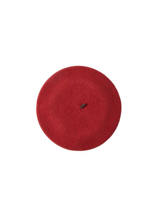Brunello Cucinelli Red Wool Beret