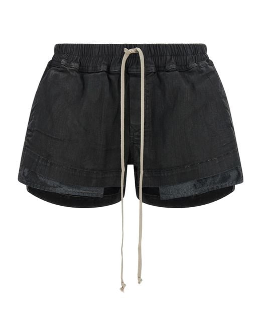 Rick Owens Black 'Fog Boxers' Shorts