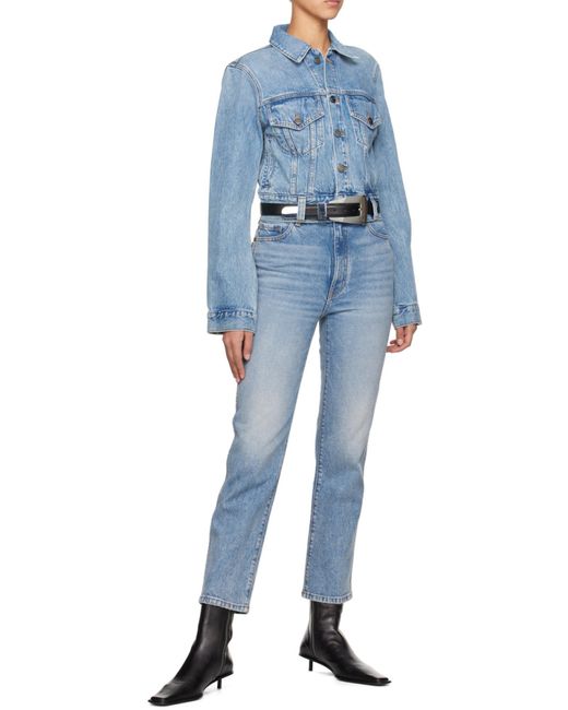 Khaite Black Abigail High Waist Jeans