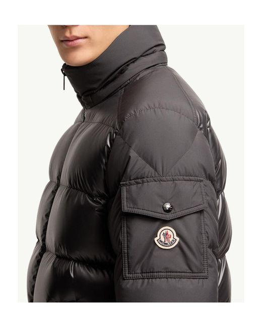 Moncler Black Maya Hooded Short Down Jacket for men