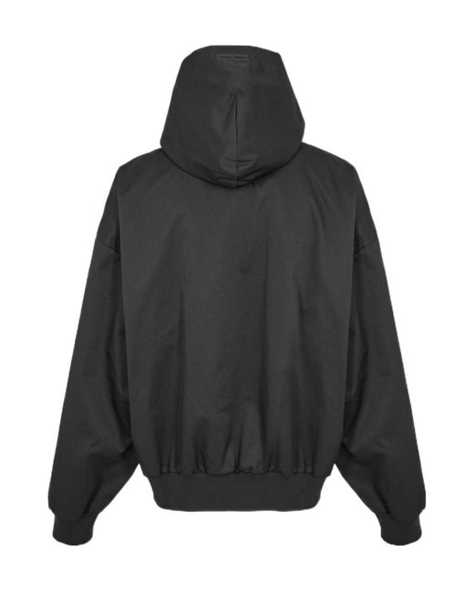 Fear Of God Gray Hoodie With Zipper Pull-Up for men