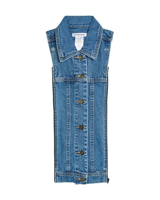 Veronica Beard Blue Slate Dickey Denim Jacket Insert