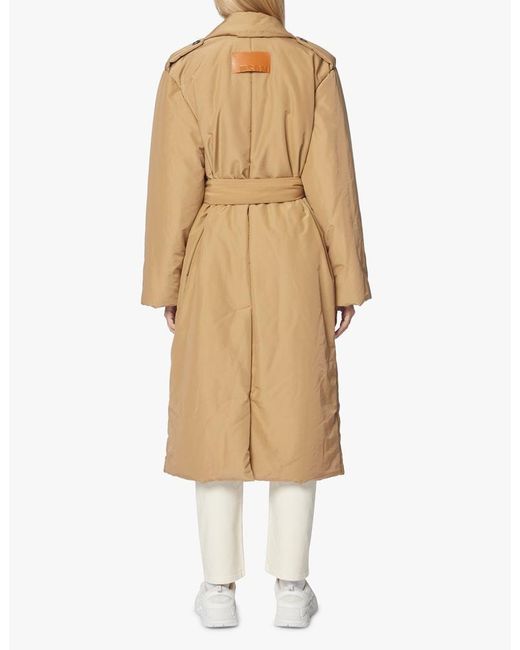 MSGM Natural Padded Trench Coat