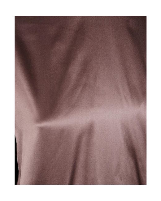 Dries Van Noten Brown Tie-Neck Blouse