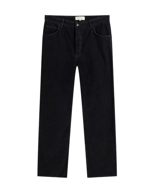Studio Nicholson Blue Woodstock Belt Loop Casual Trousers for men