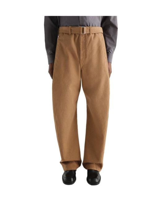 Lemaire Natural Twisted Belted Pants for men