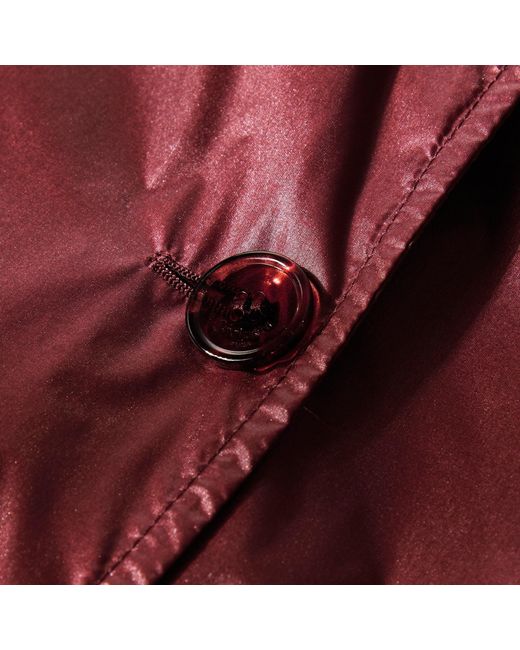 Saint Laurent Red Solid Color Trench Coat