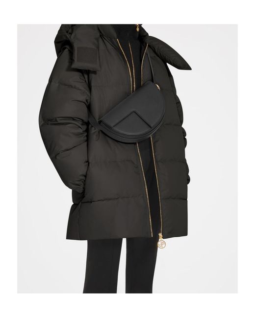 Patou Black Zip-Up Hooded Jacket