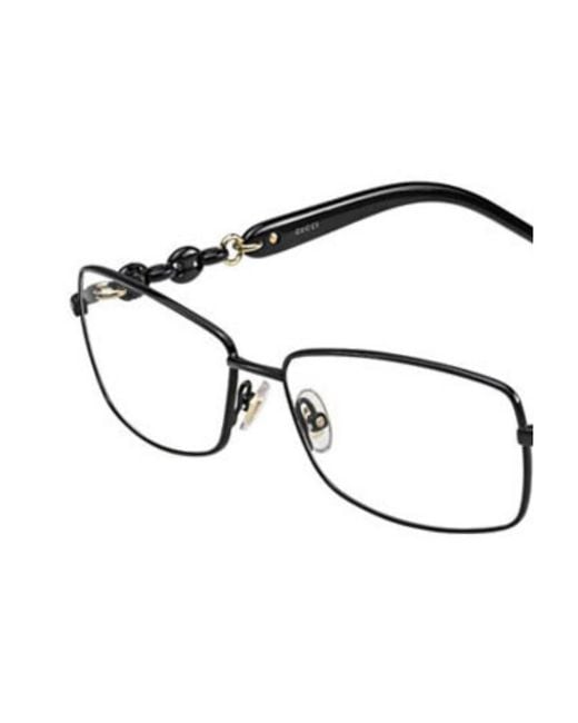Gucci White Logo Detail Flat Lens