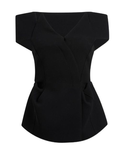 Khaite Black Verone Top