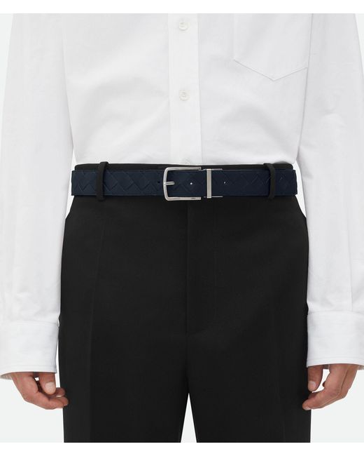 Bottega Veneta Multicolor Intrecciato Reversible Belt for men