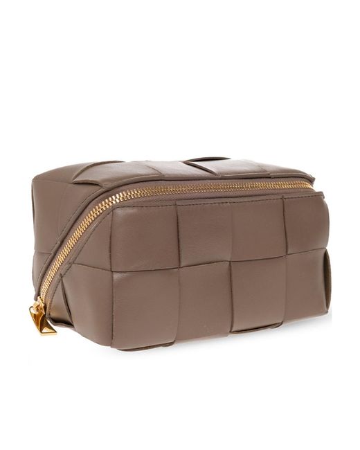 Bottega Veneta Brown Cassette Beauty Case
