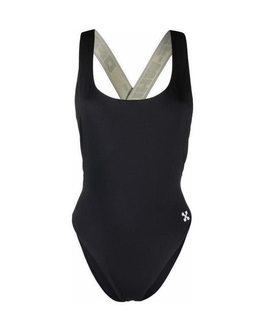Off-White c/o Virgil Abloh Black Logo Brands Swimsuit