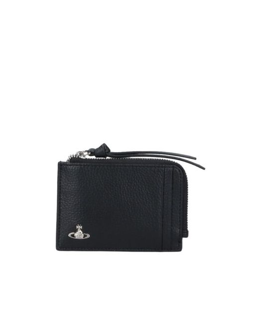 Vivienne Westwood Black Zipped Wallets for men