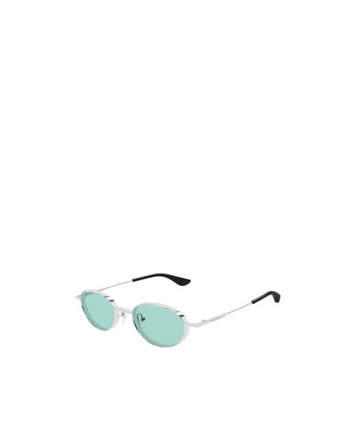 McQueen Green Eyewear Oval Frame Sunglasses for men